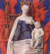 Jean Fouquet Virgin and Child Surrounded by angels Spain oil painting artist